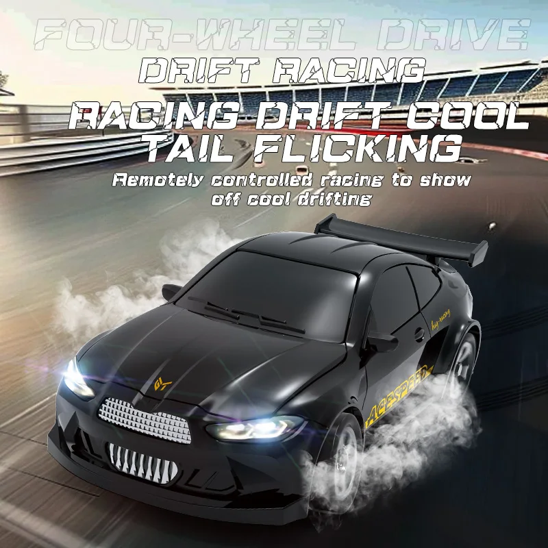 1/64 RC Car 2.4G 4WD High Speed Drift Mini Desktop Racing Car Four Wheel Drive Radio Controlled Mini GTR Racing Model Boy Toy 3