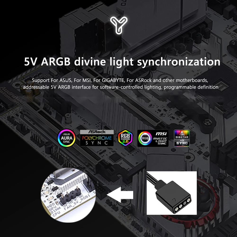 RAM 방열판 라디에이터 5V 3 핀 ARGB PC 메모리 냉각 조끼 방열판 쿨러, DDR2 DDR3 DDR4 DDR5 데스크탑 PC 램 메모리용, 4-1 개