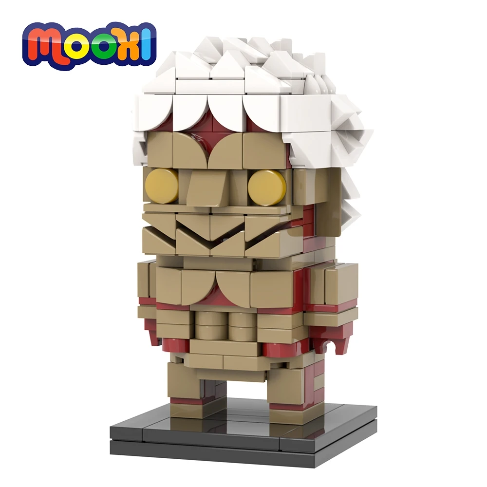 MOOXI Anime Series 213Pcs MOC Bricks Armored Titan BrickHeaded Figures ...