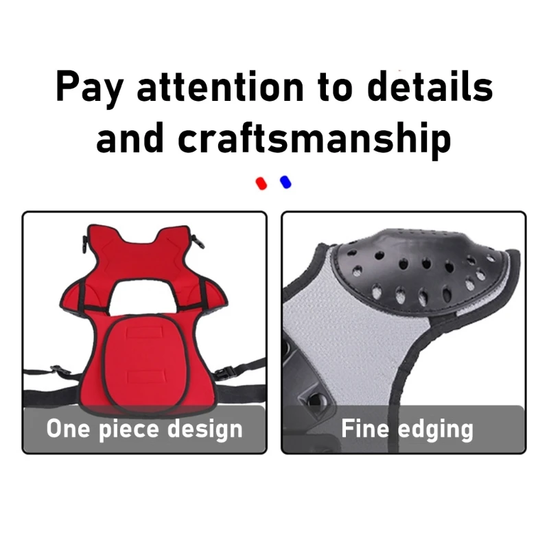 청소년 오토바이 보호 기어 조끼가 구부릴 수있는 등 및 흉부 보호 기어 조끼