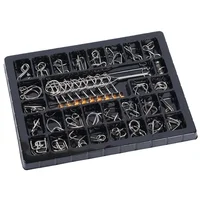 Metal Chinese Ring Puzzles Classic IQ Brain Teaser Puzzles Game Toys for Children Adults Anti-Stress Educational Toys Funny Gift 1