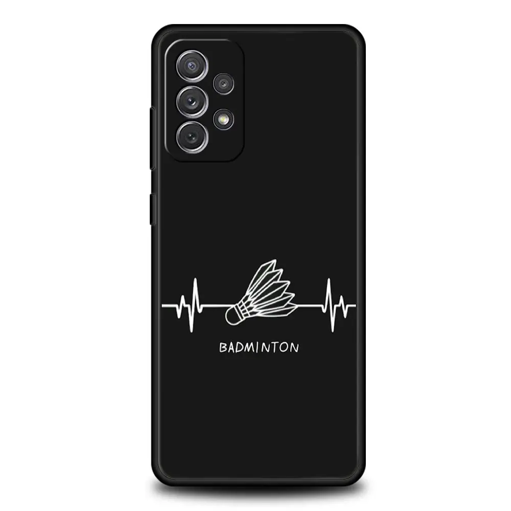 Badminton-Themed Protective Phone Case Cover