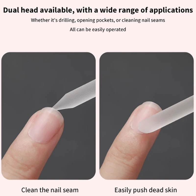 Glass Cuticle Pusher Nail Manicure Stick Professional Precision Filing CuticleRemover PedicureForManicure Nails Accessories for nail care kit manicure tools manicure pedicure kit manicure set nail art pusher nail manicure tools manicure pedicure tools cuticle pusher nail manicure sticks