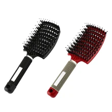 

Hair Scalp Massage Comb Hairbrush Bristle Nylon Women Wet Dry Curly Detangle Hair Brush Salon Hairdressing Styling Tool Dropship