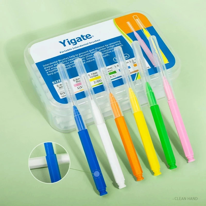 30pcs/box I Shaped Denta Floss Interdental Cleaners Orthodontic Dental Teeth Brush Toothpick Beginner Oral Care Tools