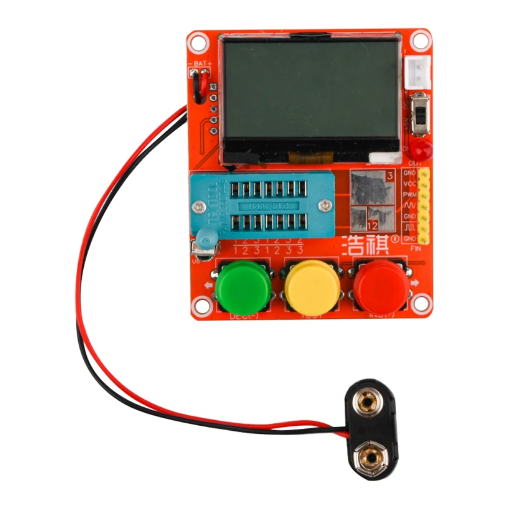 

LCR Transistor Tester Diode Voltage Frequency LCR Meter Resistance Capacitance Inductance Tester 12864 LCD Graphic Display