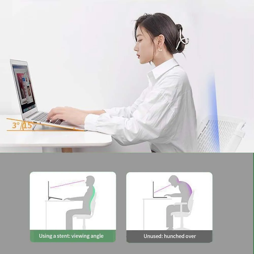 Laptop Stand Mini Legs Adjustable Folding Ultra-thin Portable Holder For Macbook Samsung Huawei Xiaomi ASUS HP Notebook