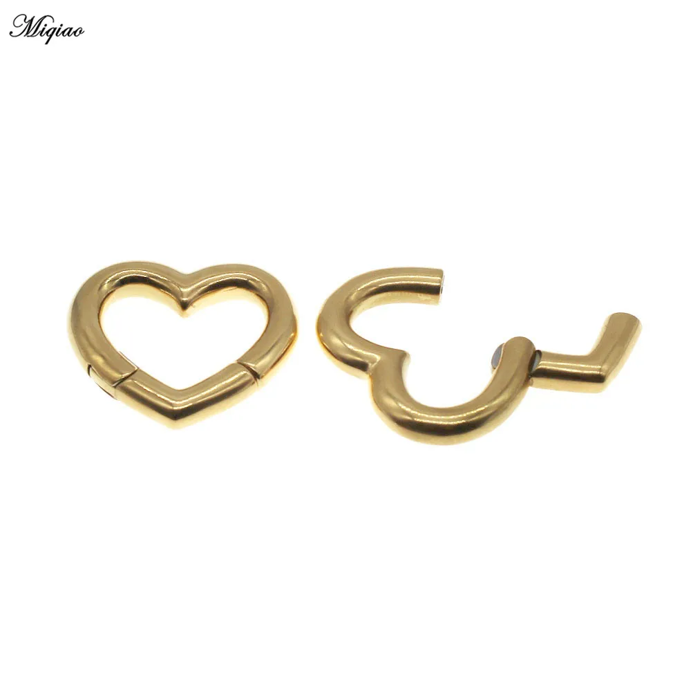 Miqiao 1pair Ear Plug Heart Gauge Piercing Flesh Tunnel Ear Weight Expander Stretcers Earring Fashion Jewelry New
