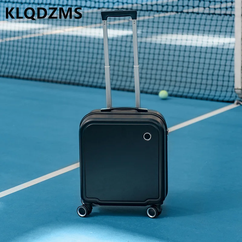 

KLQDZMS 18" Inch Students New Small Boarding Boxes For Men And Women Universal Suitcase Silent Portable Password Luggage