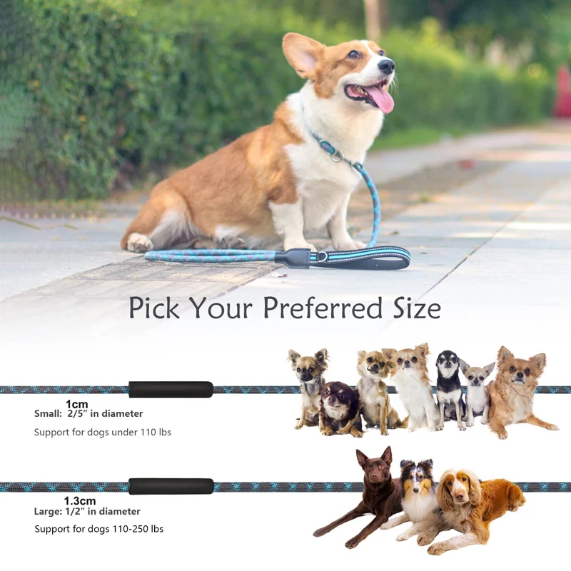 Benepaw Slip Dog Leash Anti-Choking Heavy Duty Padded Traffic