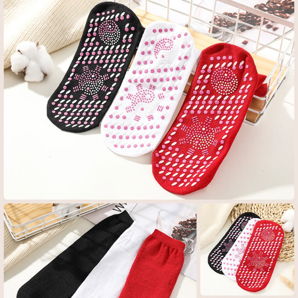 Self-heating Magnetic Socks for Women Men Self Heated Socks Tour Magnetic Therapy Comfortable Winter Warm Massage Pression mens socks heel protection socks