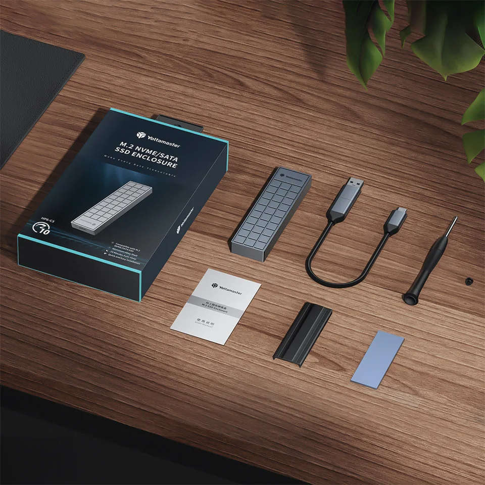Yottamaster M.2 NVME NGFF SATA Ŭ, USB A Ÿ C HD  ̽, M2 SSD 丮 ڽ, PC ƮϿ ϵ ũ Ͽ콺, 20Gbps