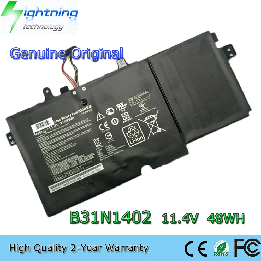 

New Genuine Original B31N1402 11.4V 48Wh Laptop Battery for Asus N591LB Q551 Q551L Q551LN Q552U Q552UB B31BN9H