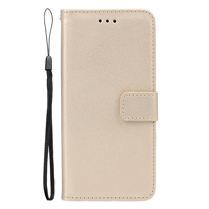 Luxury Leather Flip Wallet Phone Case with Card Holder and Holster
