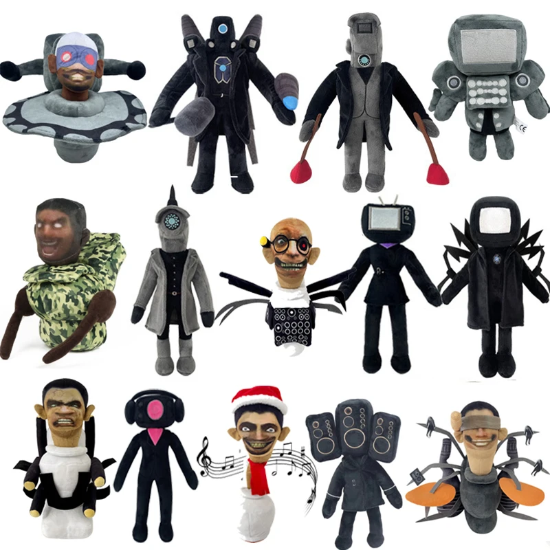 

40style Skibidi Toilet Plush Soft Toy Cameraman TV Man Skibidi Dop Dop Yes Yes Titans Camcordeman Speakerman Speaker Man Doll