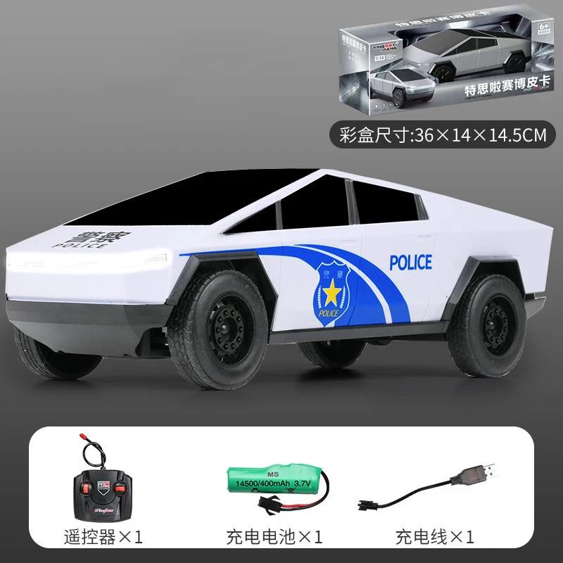 2024 Rc 1:14 2.4g Remote Control Cars Model Off-Road Vehicle Cyber Pickup Racing Rc Truck Toy Rechargeable Children'S Toys Gifts 3