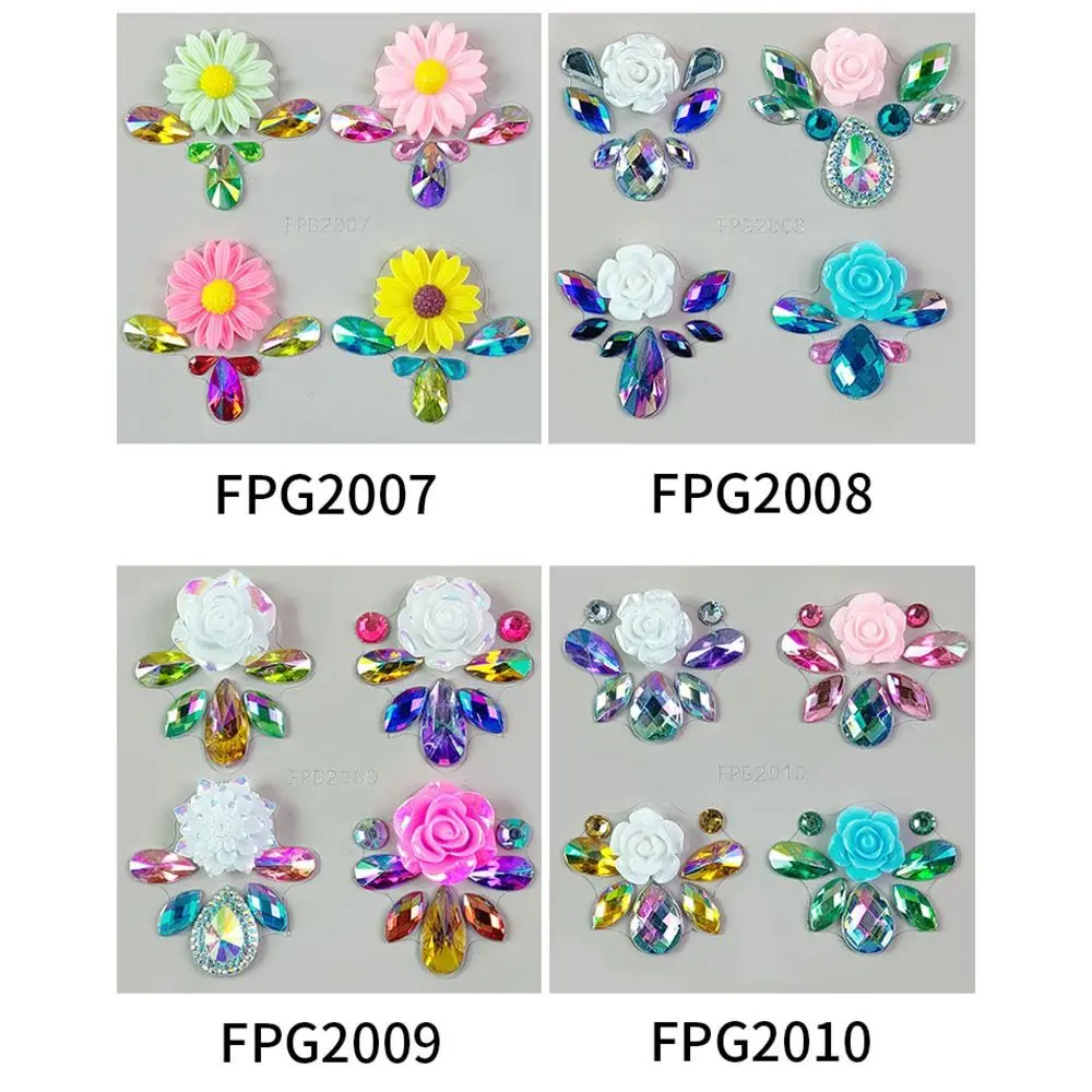 Tattoo Sticker Temporary Tattoos Makeup Rhinestone Stickers Makeup Stickers Rhinestone Stickers Makeup Accessories 3D Forehead Colorful DIY Children Gem Stickers Face Jewels Glitter Face Body