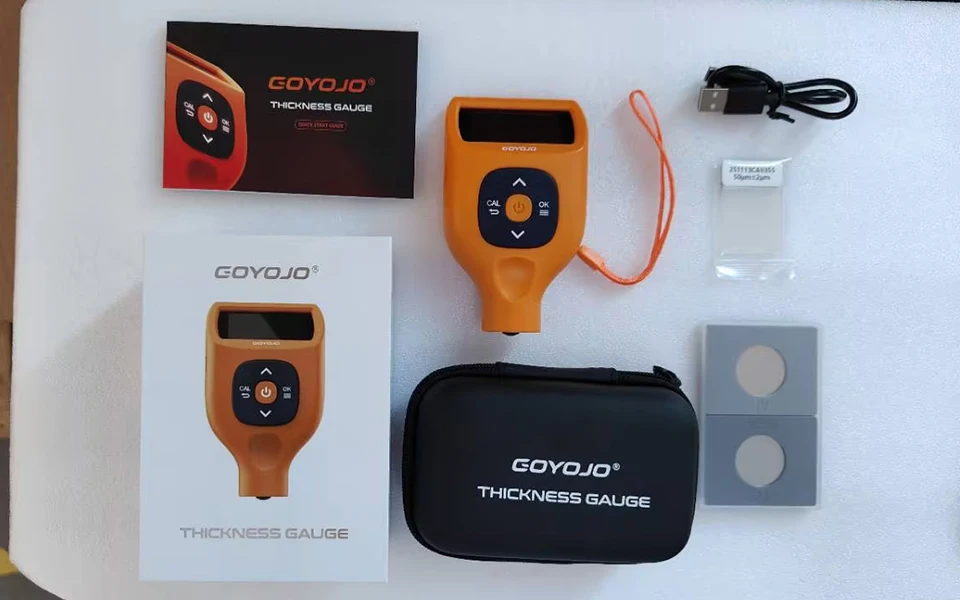 Coating Thickness Gauges, Paint Depth Gauge Meter with Backlight LCD Display for
