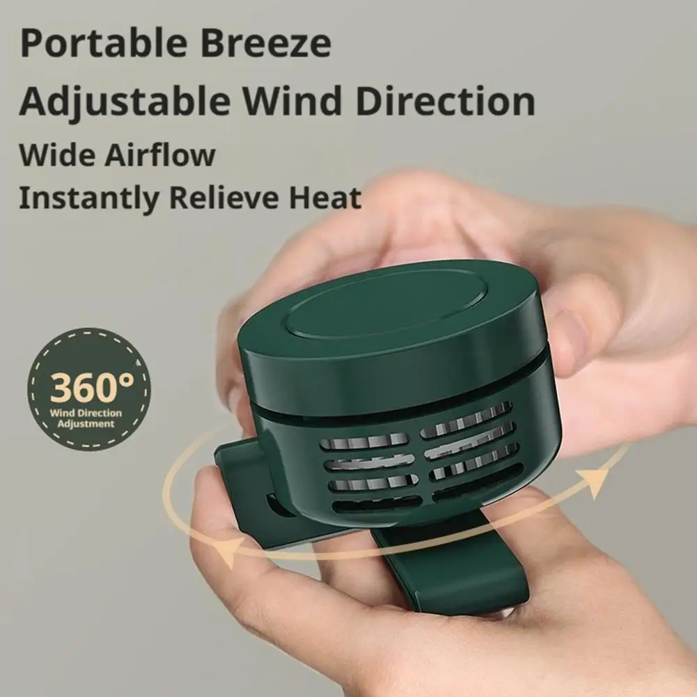 Rechargeable Mini Waist Fan | Portable Bladeless Handheld Desktop Fan with Waist Clip for Outdoor Use 5