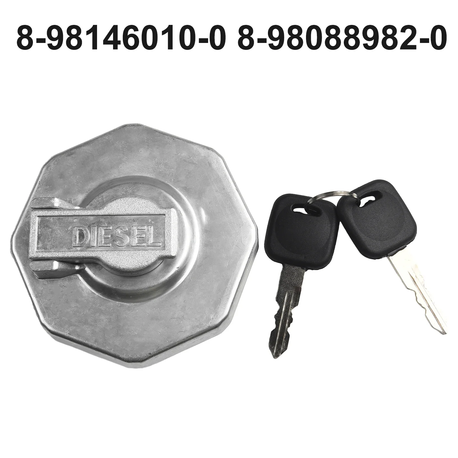 

1x Fuel Cap With Key Inner Tank Cover Black For Isuzu ELF NPR NQR 4HK1 NQR90 NLR85 NMR85 NPR75 NQR75 700P 8981460100 8980889820