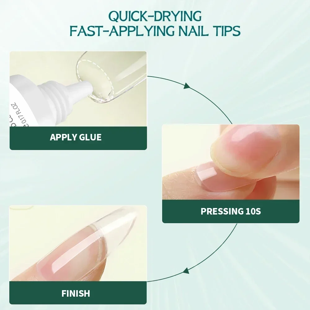 Nailpop 10s Quickly Dry Nail Glue Gel for Press On Nails with 10ml Remover Upgraded Super Strong No Need UV Lamp Adhesion Gel 4