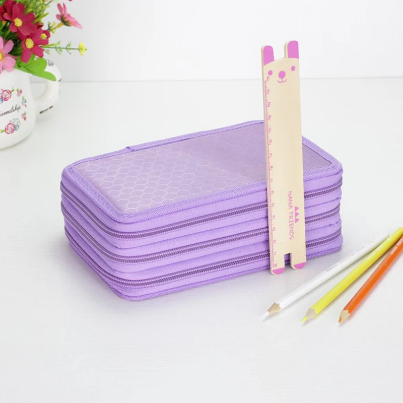Portapenne A Rotolo In Tela 72 Fori – Organizer Per Matite Colorate, Pennelli E Pennarelli – 78x20cm – Fiori - 3