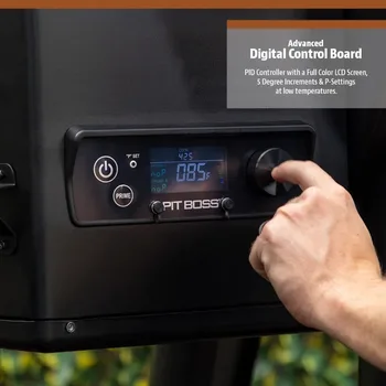 Pit Boss Lexington 500 Sq in Wood Fired Pellet Grill and Smoker – Onyx Series 2