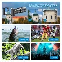 APEXEL New Upgraded Optional HD 20x-40x zoom telescope telephoto lens Camera Phone lens for Samsung iPhone Xiaomi all Smartphone 3