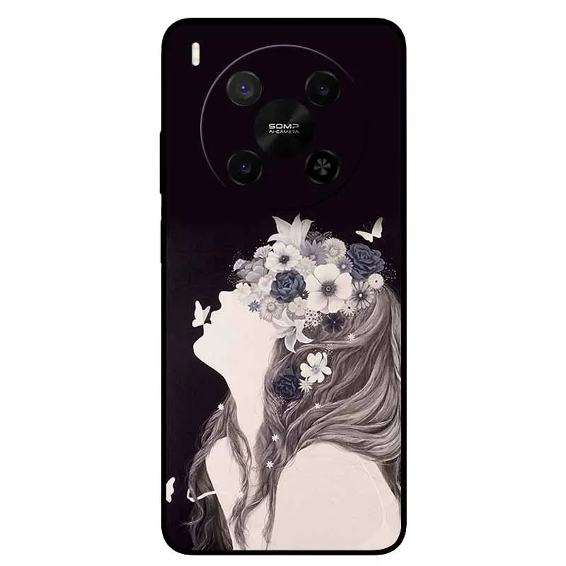 Black TPU Silicone Back Cover Case