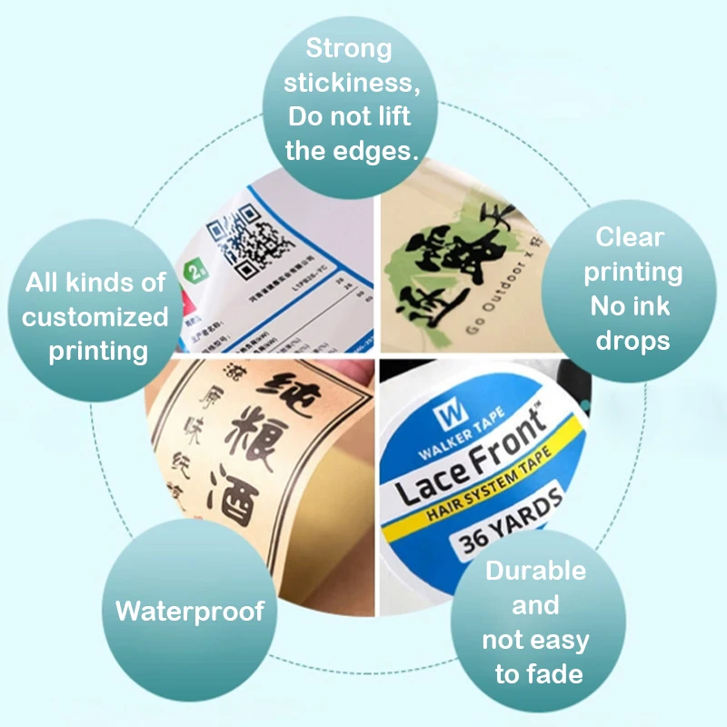 500pcs Custom Waterproof Stickers – Personalized Logo Labels for Weddings, Birthdays, B... - SKU SSL900273 - UGI Packaging