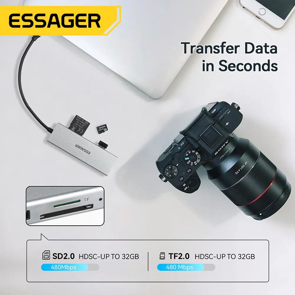 Type C Docking Station 5 in 1 USB C HUB HDMI-4K Docking Station Splitter For Macbook Adapter For Laptops USB 3.0 Type C usb hub converter usb hub adapter type c docking station docking station