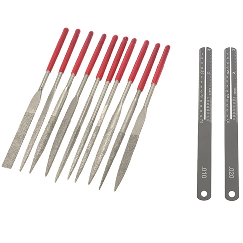 1 Set Chitarra Fret Dado Sella Slot Battipenna Rettifica File Gruppo Set E 1 Set Chitarra Fret Puller Tastiera Tastiera Tastiera