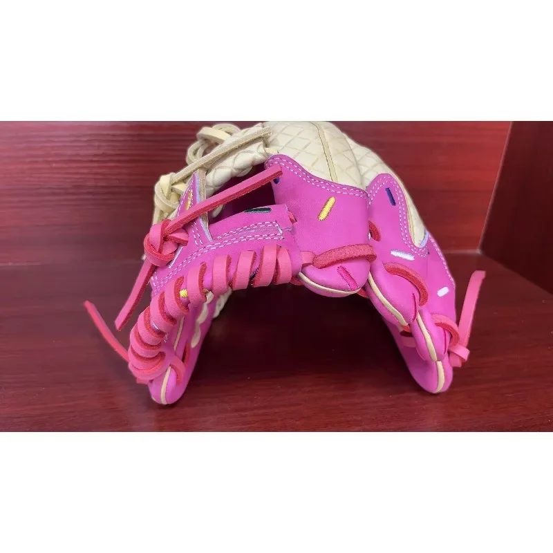 11.5 Inch Icecream Style Glove Pink and Blonde Kip Leather Baseball Glove
