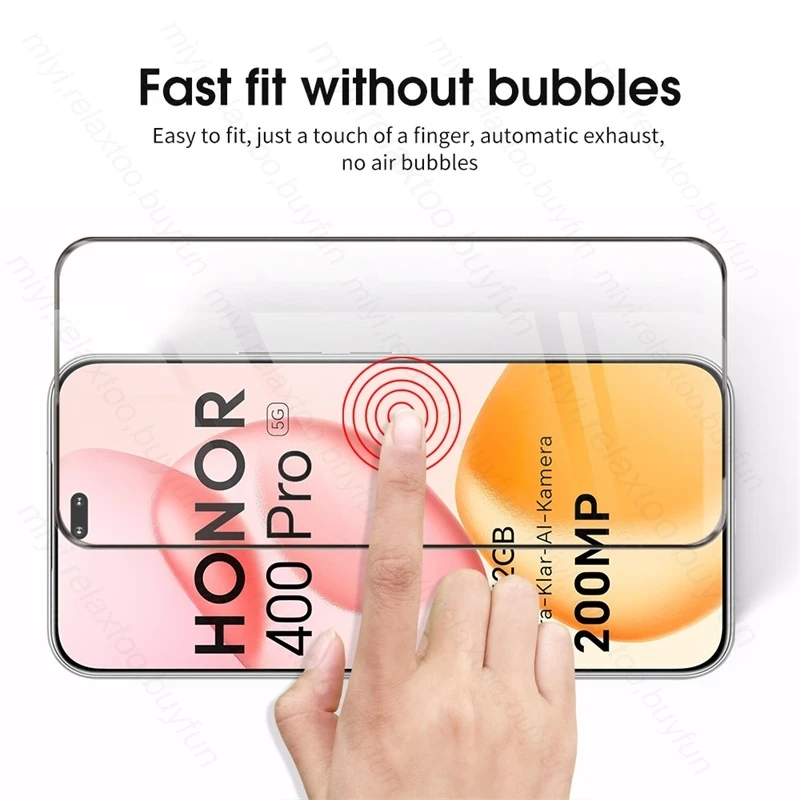 High-Definition 9D Tempered Glass Screen Protector with Camera Shield