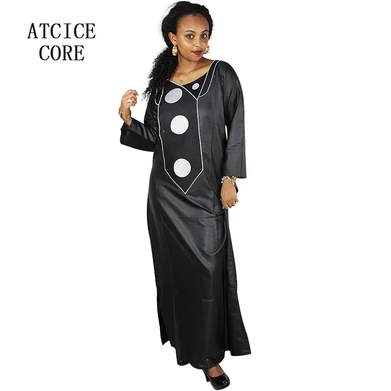 African Dresses For Woman Embroidery Design Dress Long Dress Without Scarf Dashiki