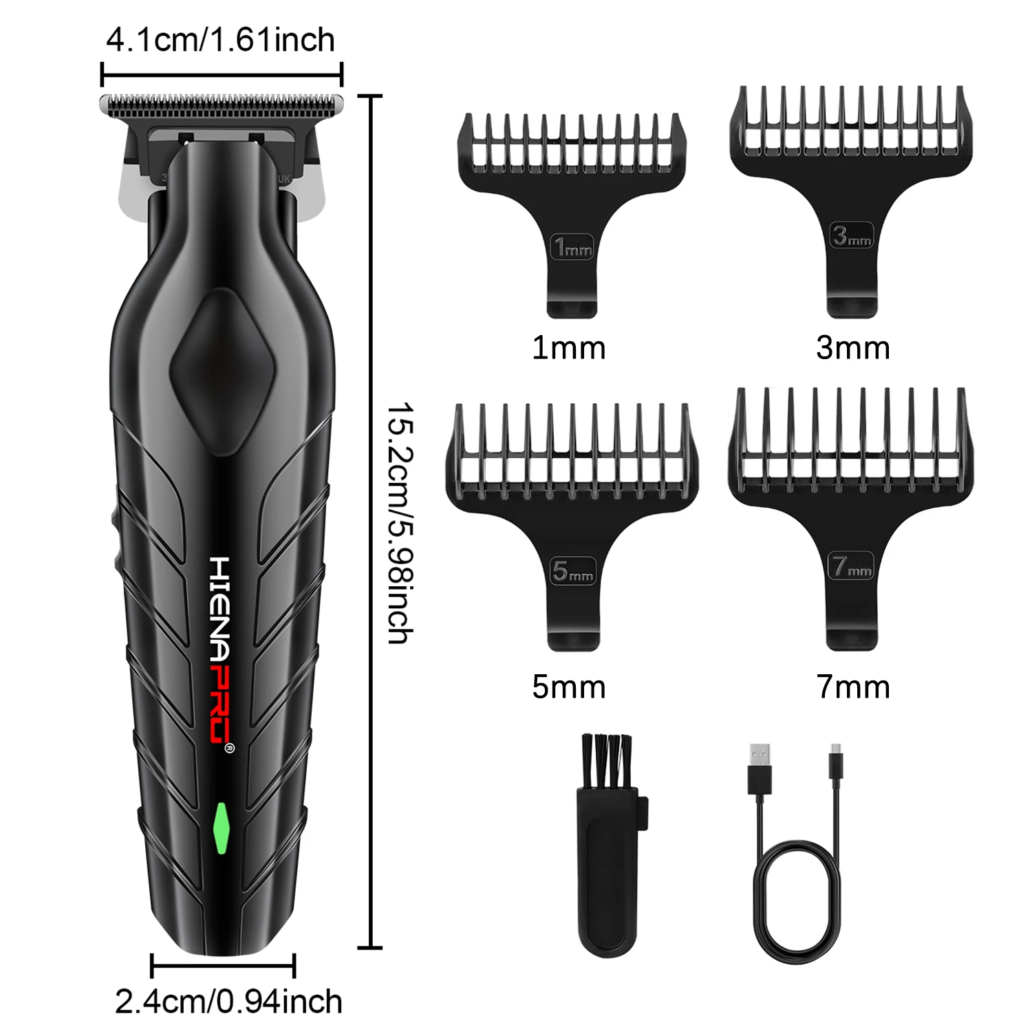 최신 전문 전기 머리 깎기 600mAh 충전식 무선 이발사 머리 트리머 전기 면도기 면도기 남성용