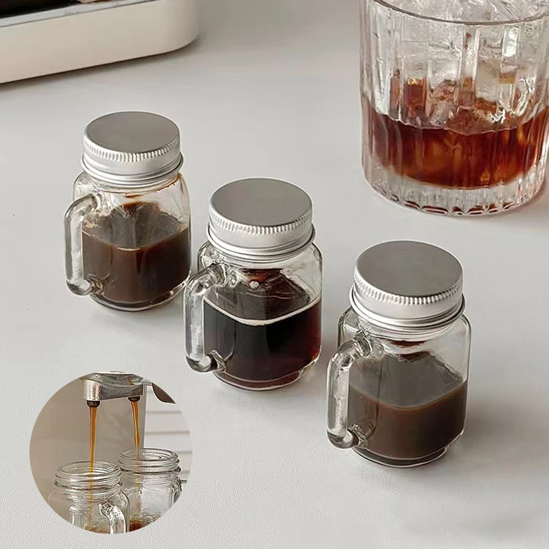 

35/120ml Mini Coffee Concentrate Sub-bottling Sealed Jar Small Sample Wine Cup Honey Sample Storage Jar Storage Coffee Tool