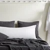 Double Long Pillowcase 100% Pure Linen Pillow Case Euro Sham for Bed,Custom Size Envelope Cushion Cover Antibacterial Anti-mite 5