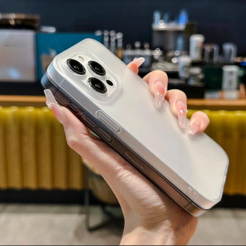 Ultra Thin Matte Translucent Shockproof Phone Case - Soft TPU Skin Back Cover