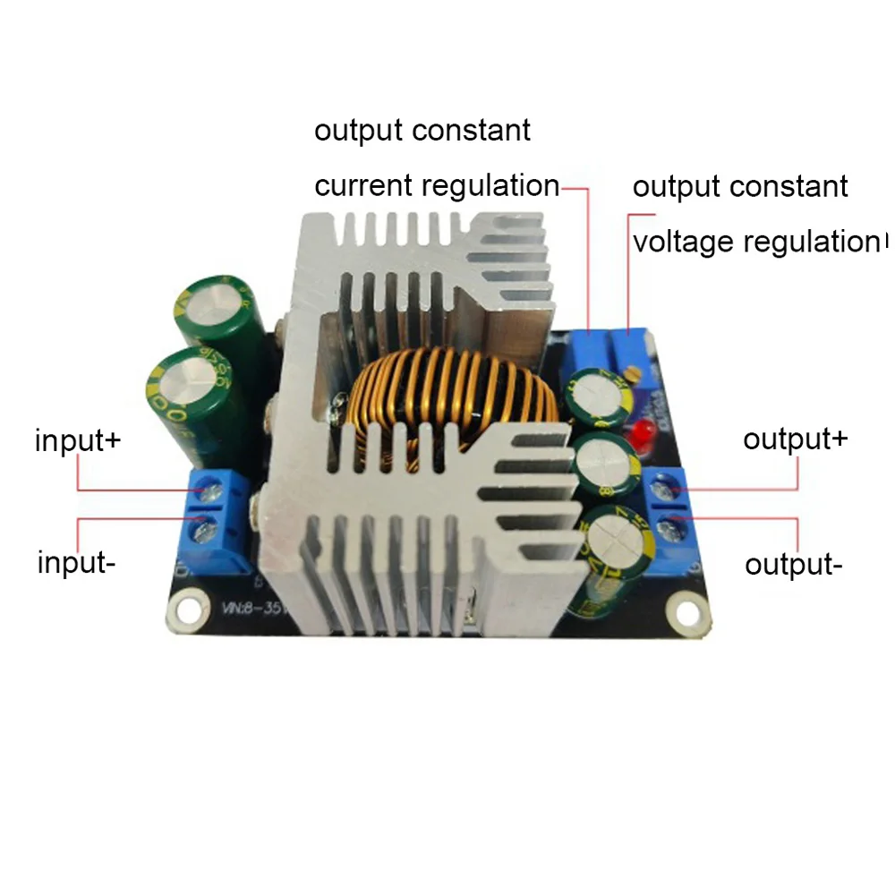 Synchronous Rectifier Non-isolated Buck Constant Voltage Constant Current Power Supply Module DC8-35V to DC1.5-30V Power Supply