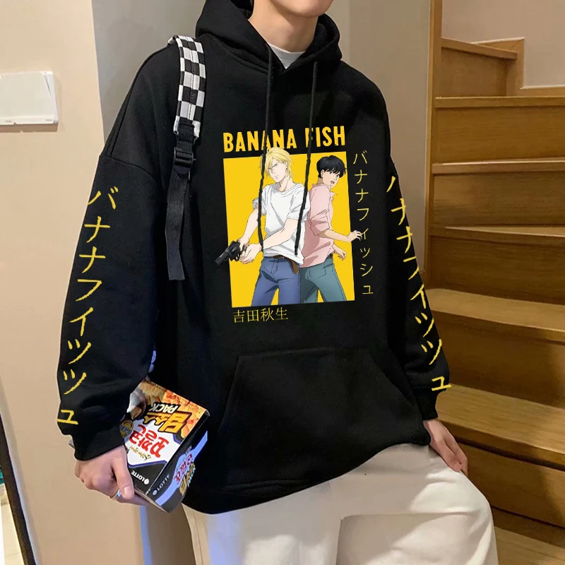 New Japan Anime Banana Fish Printed Hoodie Men/Women Popular Fashion