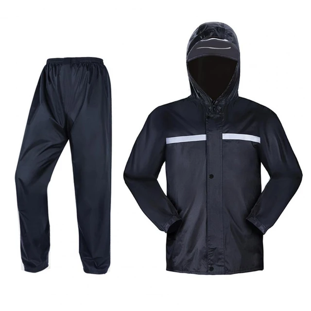 Reusable 1 Set Practical Double Layer Rain Jacket Pants Wearable Rain Jacket  Pants Breathable Fishing Supplies - AliExpress