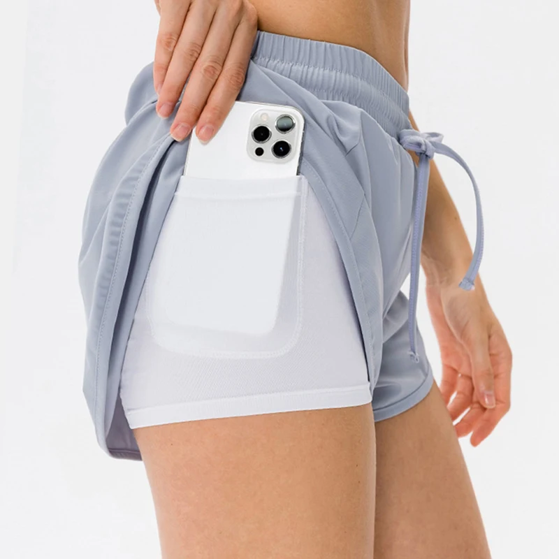 Pantaloncini Sportivi Da Donna A Vita Alta Con Tasche – Asciugatura Rapida – Perfetti Per Palestra, Yoga E Corsa