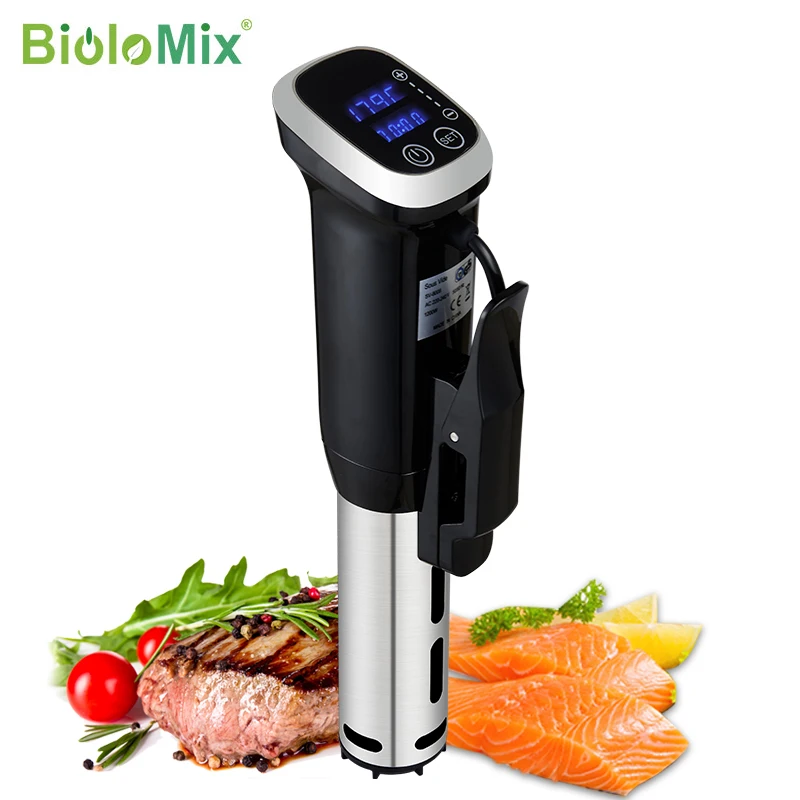 BioloMix 2,55 Generation IPX7 Wasserdichter Vakuum-Sous-Vide-Kocher Tauchzirkulator Präzises Kochen mit LED-Digitalanzeige