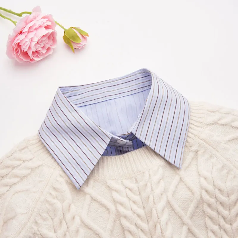 Zhengup Detachable Dickey Collar Half Shrt Blouse Collar For Women And Girls Pack Of 3