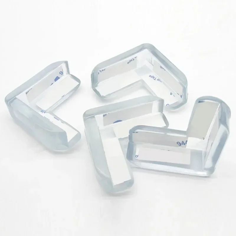 1-10pcs Baby Safety Protector Kids Transparent Desk Guard Protection Cover Cushion Silicone Table Corner Edge Anti Collisions silicone table corner protector,table corner protector,table edge protector,furniture anti collision strip