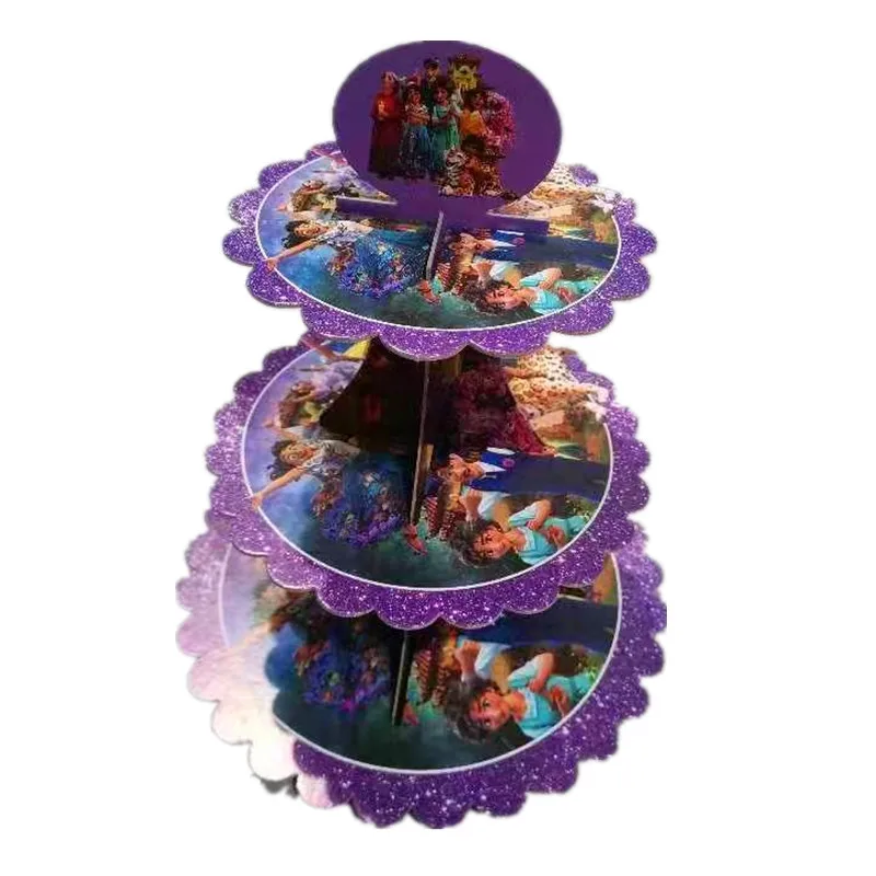 Disney Encanto Mirabel 3 Tiers Diy Paper Cupcake Stand Dessert Candy