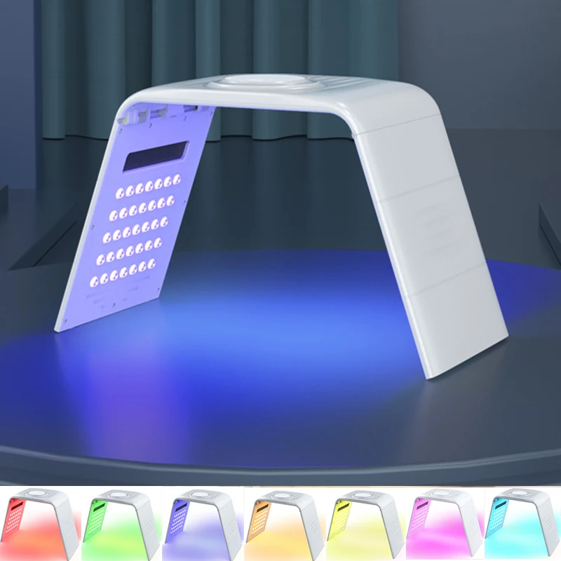 7 Colors LED Face Mask PDT Equipment SPA Luminotherapy+Hot Compress Skin Rejuvenation Facial Body Beauty Machines For Skin Care