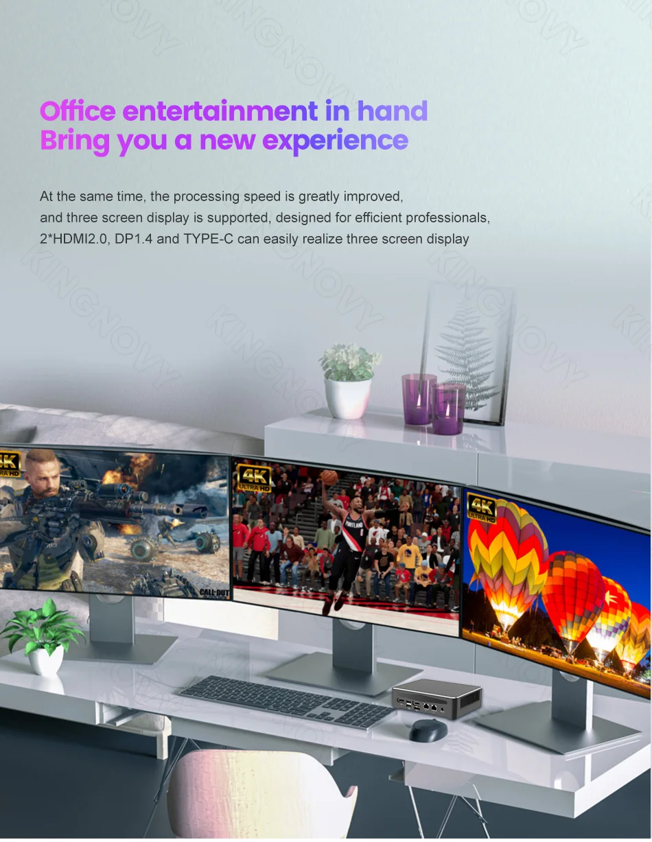 KingNovy 13th Gen Mini Gaming PC - I9 13900H/I7 13700H, Thunderbolt 4, DDR5/DDR4, NVME 2, 2.5G LAN, Intel Gamer Computer, 4K, WiFi6 Description Image.This Product Can Be Found With The Tag Names Barebone Mini PC, Computer Office, Topton hot pc