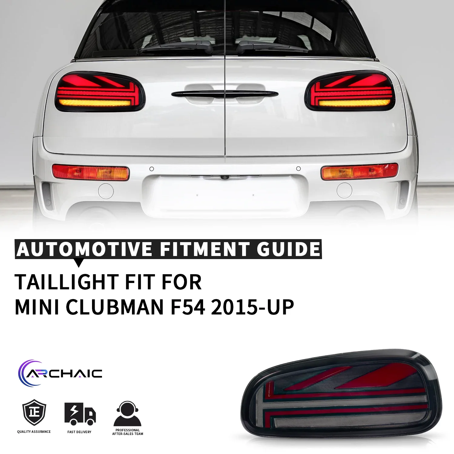 New Led Modify Taillight With Sequential Turning Signal Rear Lamp For MINI Clubman F54 2015- Union Jack